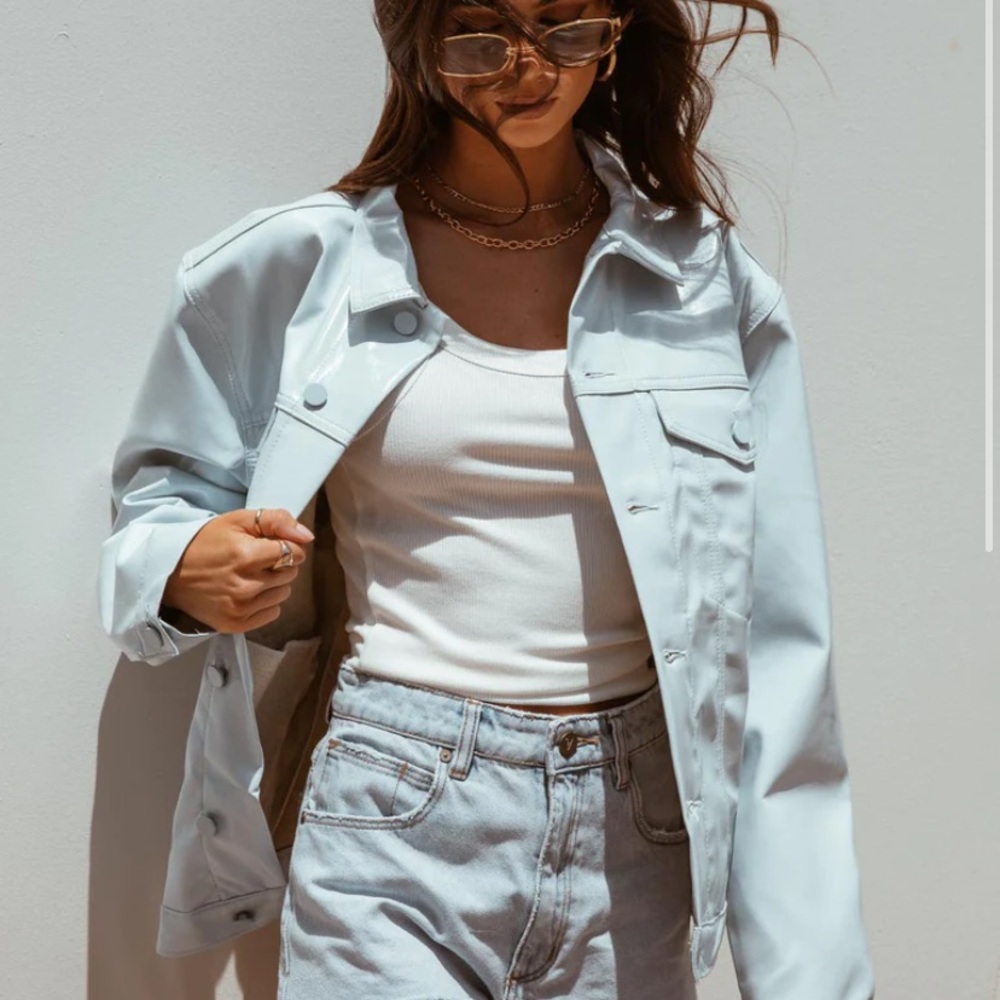 Princess Polly Oversized Faux Leather Jacket